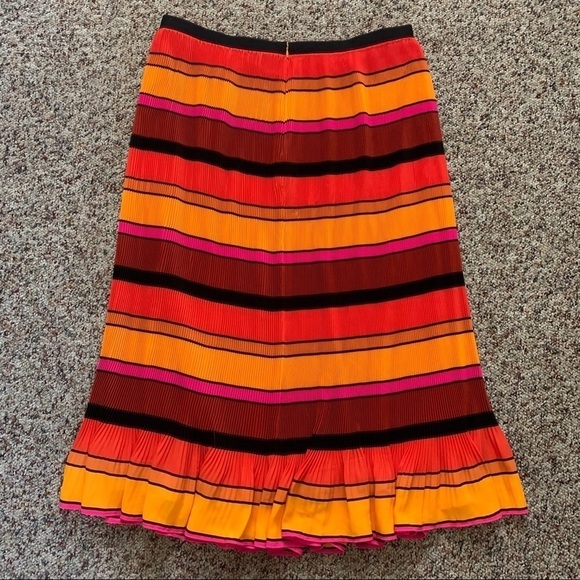 J. Crew Pleated Striped Full Skirt | Size 16 - Picture 5 of 8